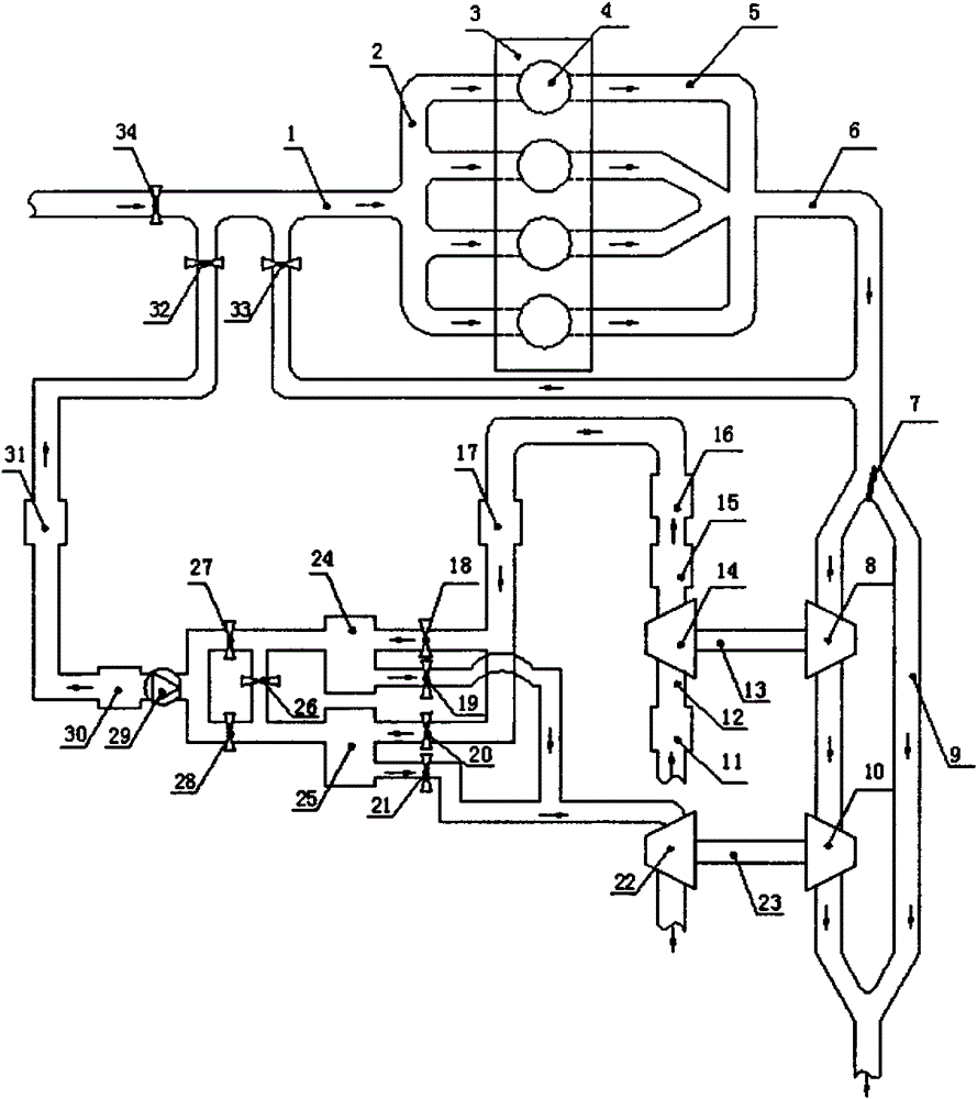 A composite air intake system for real-time realization of oxygen-enriched combustion in internal combustion engines