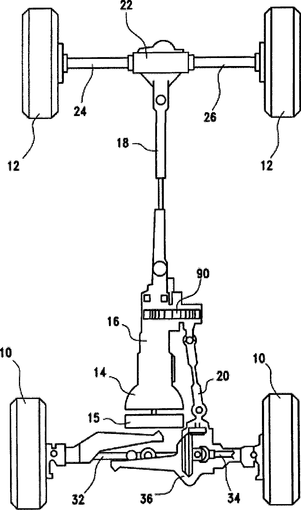 Transfer case for a motor vehicle powertrain