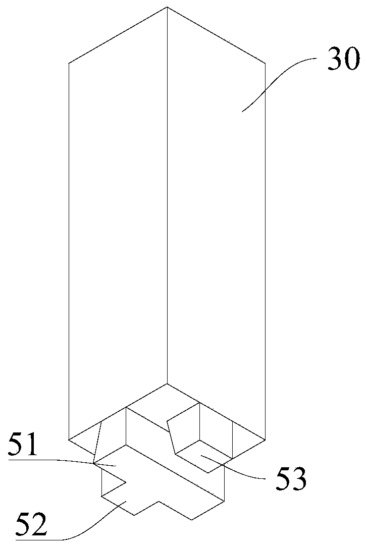 Beam-column mortise and tenon joint type joint structure