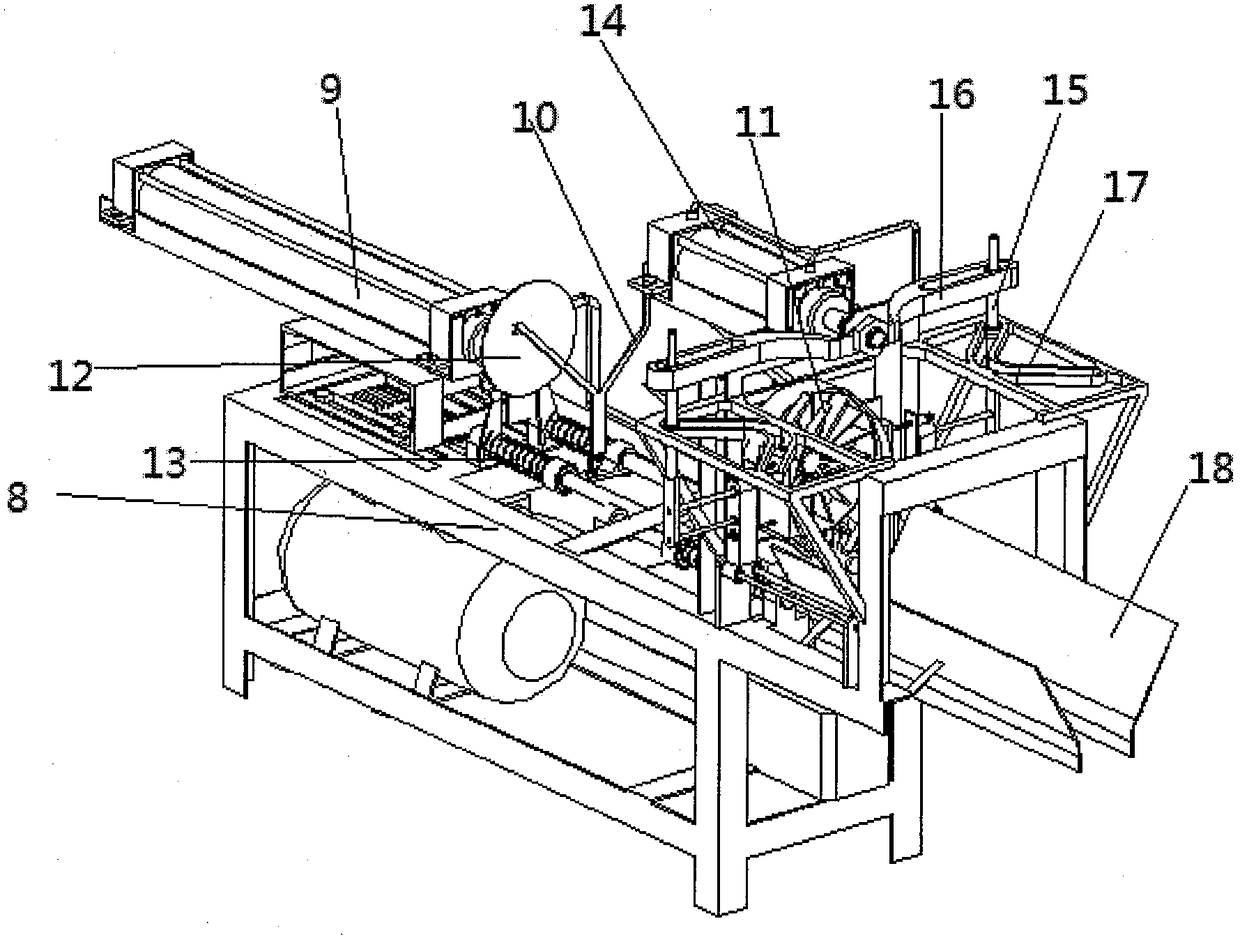 A new type of bamboo tube shredder