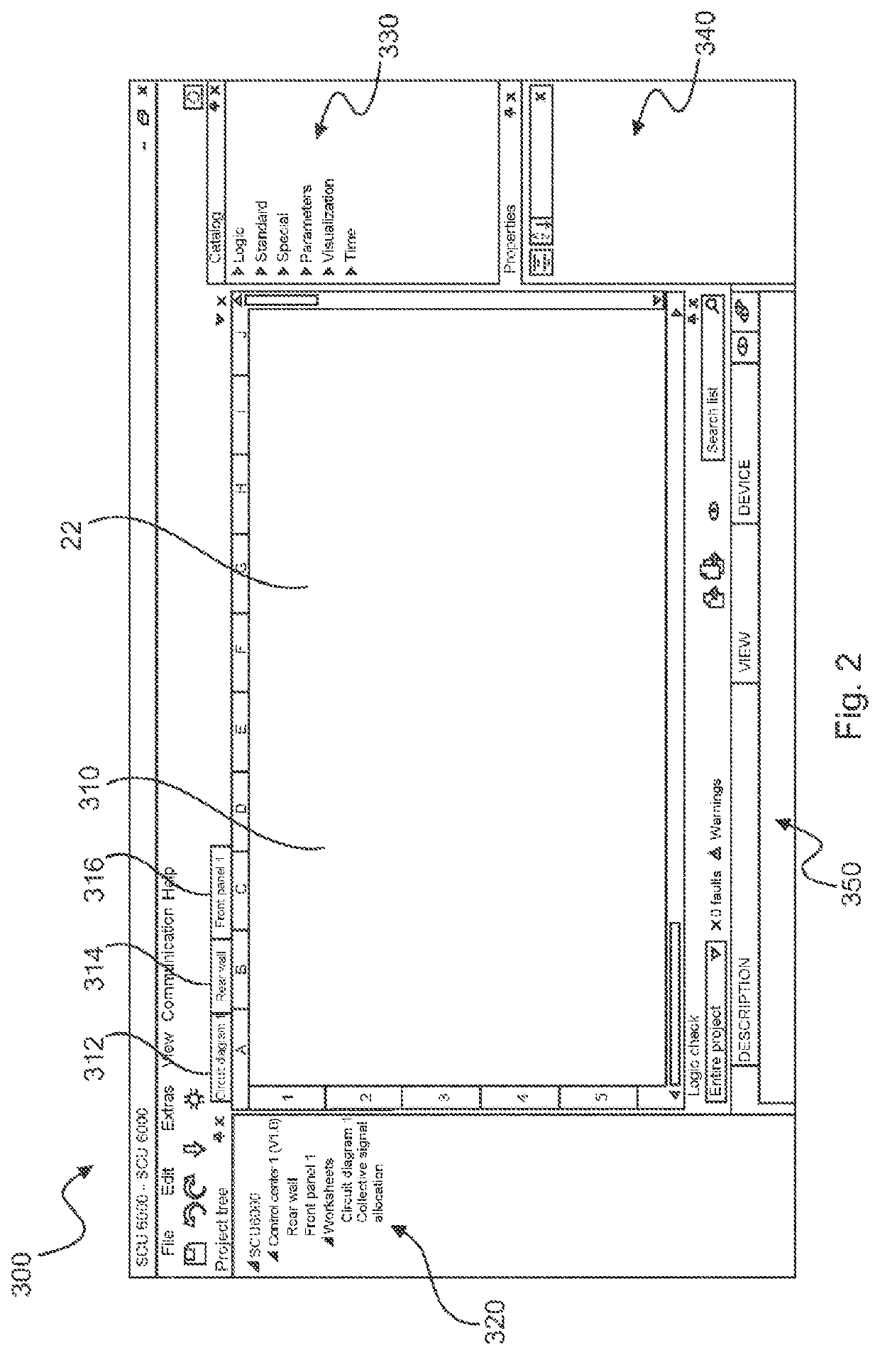 Configuration system and computer program product for configuration of a control center