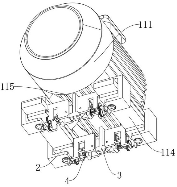 Stably-installed motor