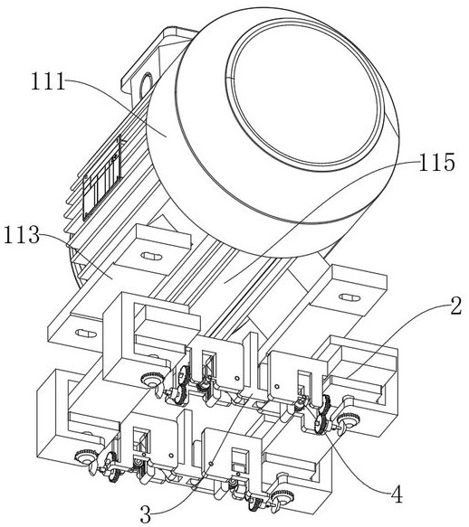 Stably-installed motor