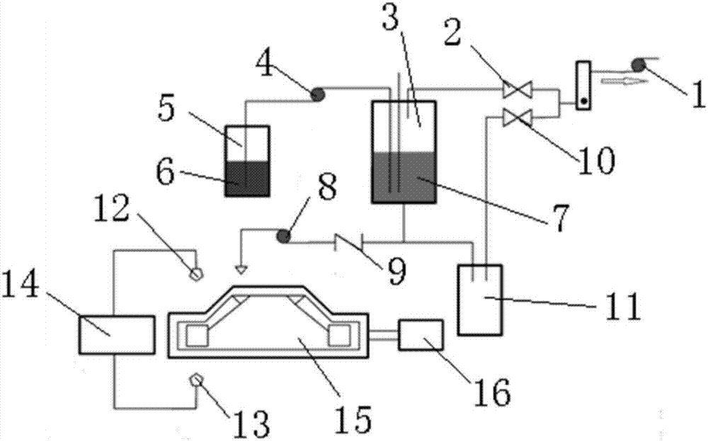 On-line collection and on-line automatic detection method of bacteria and viruses in air