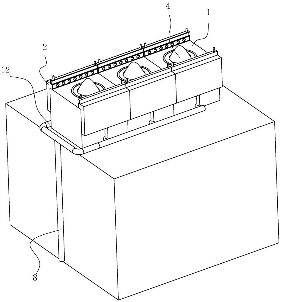 Rainwater storage system for high-rise building fire fighting