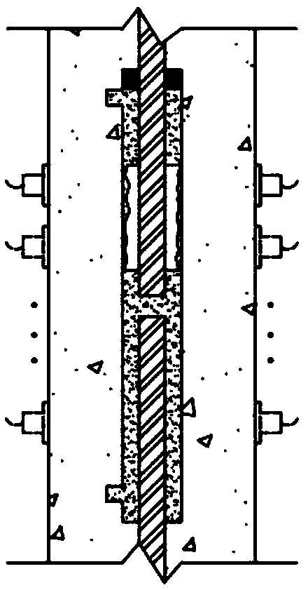 Sleeve grouting defect ultrasonic detection device and method based on wavelet packet energy