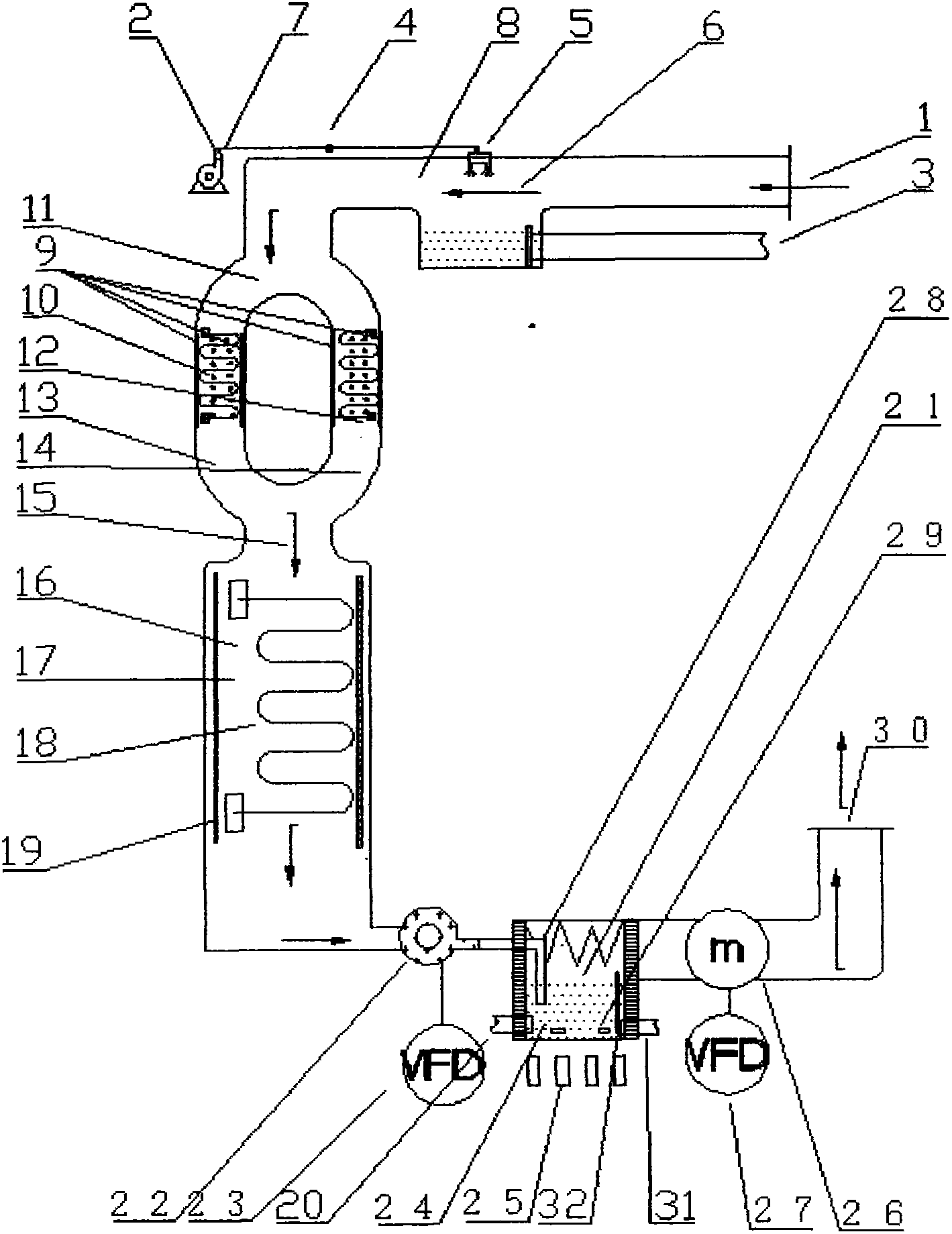 Equipment for removing dust by using magnetic fluid and application thereof as well as method for removing dust in air by using equipment