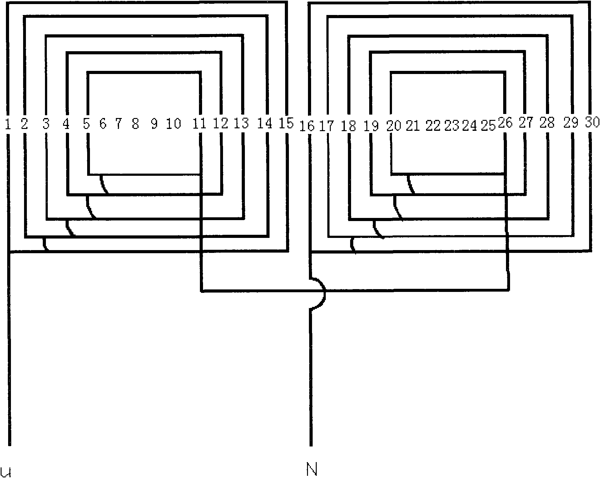 Quintuple harmonic excitation brushless synchronous generator