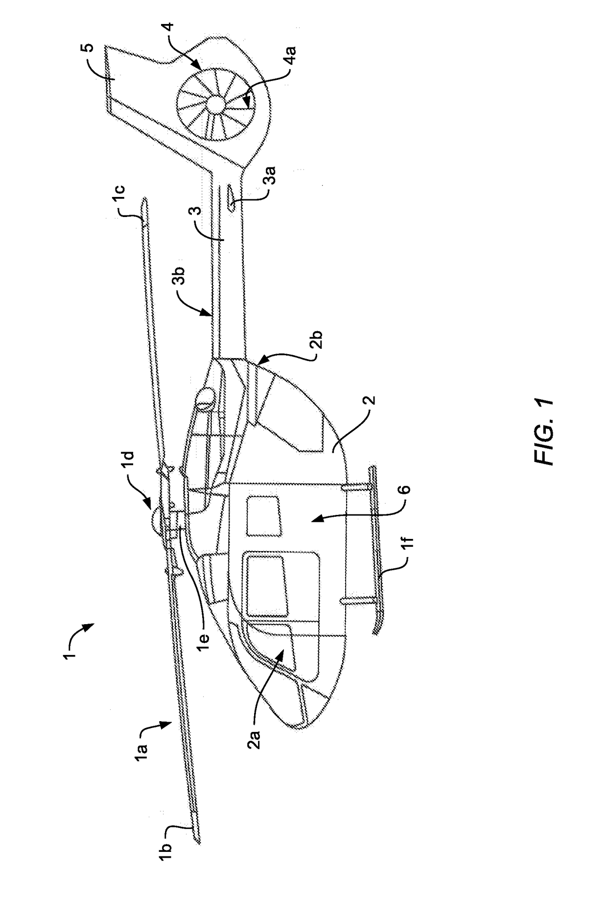 Rotary wing aircraft with a structural arrangement that comprises an electrically conductive connection