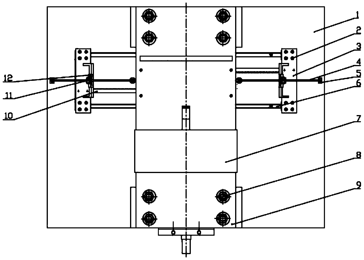 Clamp for testing elevator traction machine and clamping method thereof