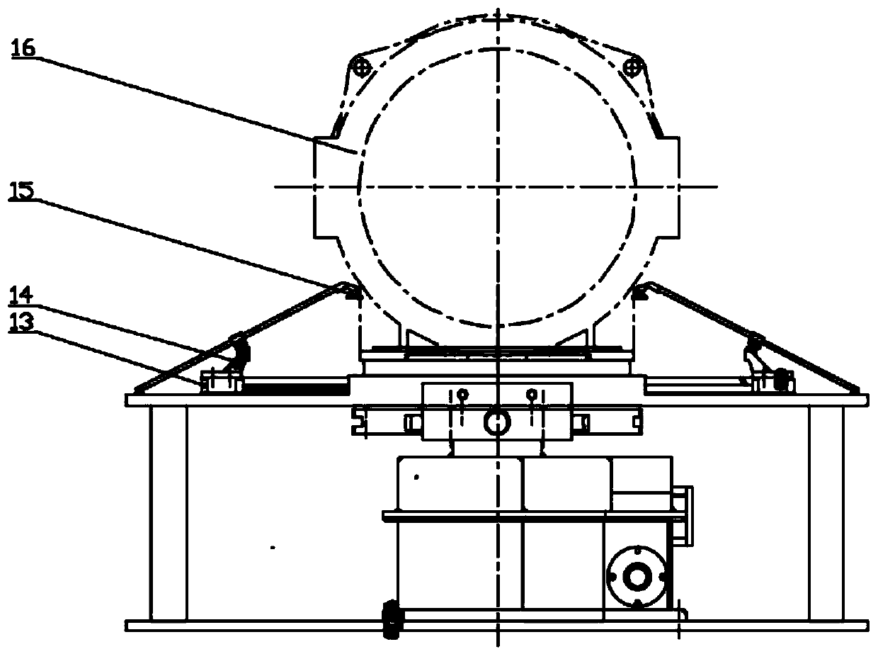 Clamp for testing elevator traction machine and clamping method thereof