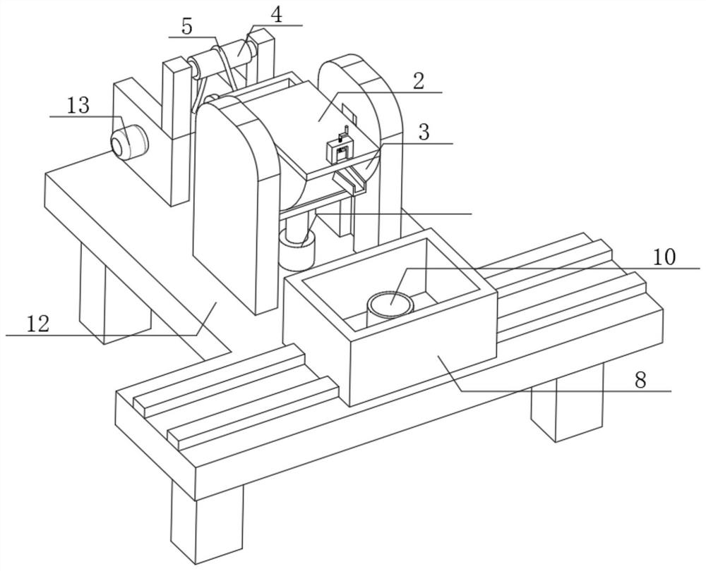 Fan-shaped casting ladle tilting casting machine special for casting production of small castings