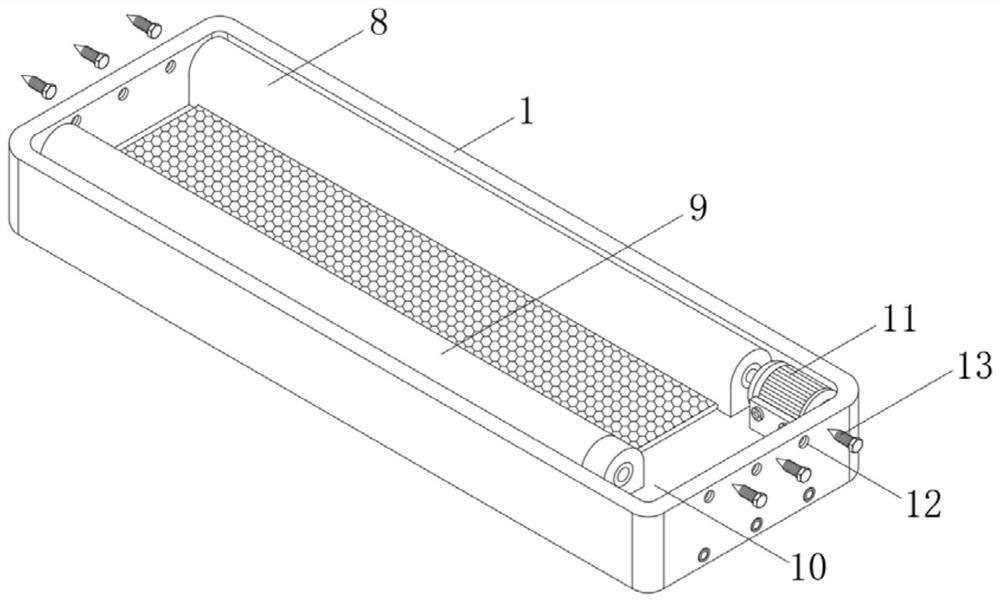 Assembly type kitchen and bathroom air conditioner dust prevention structure