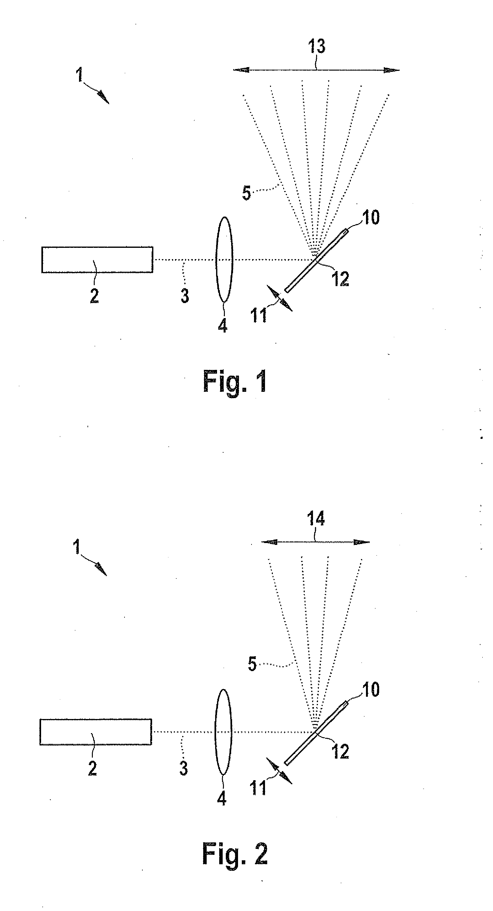 Adaptive angle and power adaptation in 3d-micro-mirror lidar