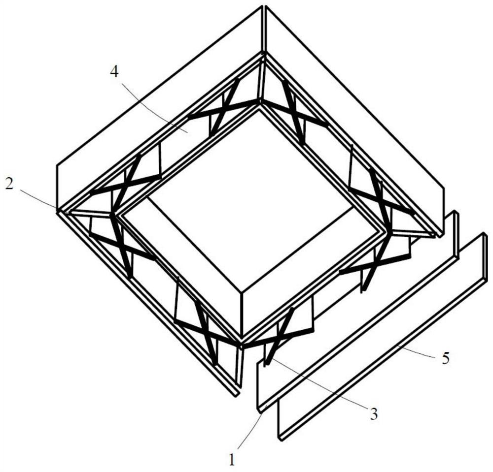 Anti-collision device for floating pier with steel-bamboo sandwich board