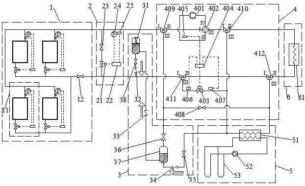 Solar heat pump heating system with self-driven separated heat pipe energy storage device and control method