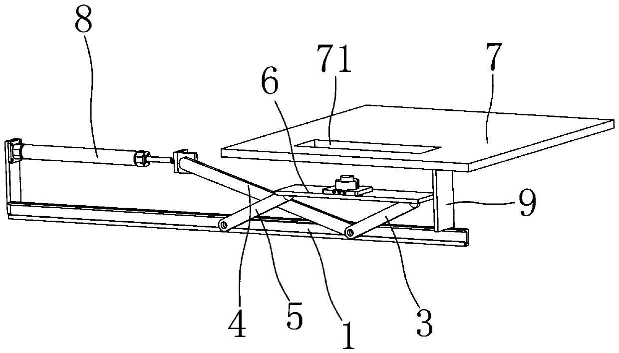 Positioning seat lifting mechanism