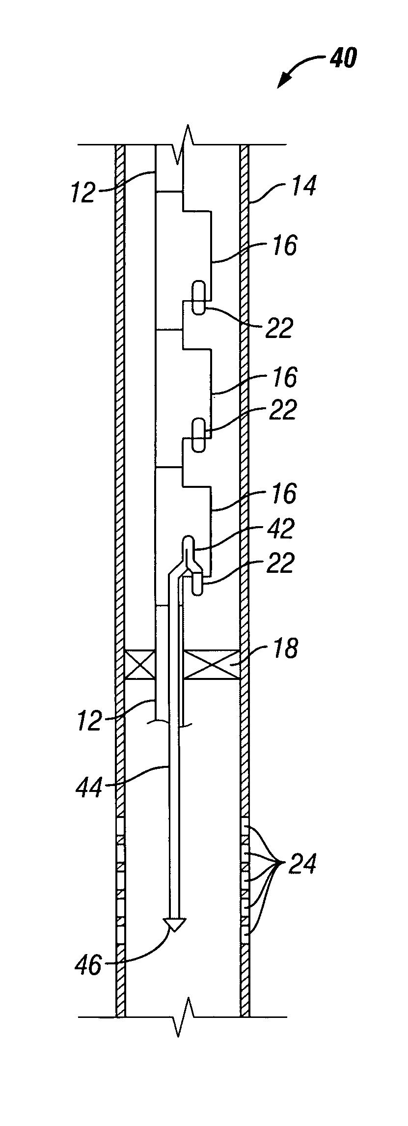 System and method for thru tubing deepening of gas lift