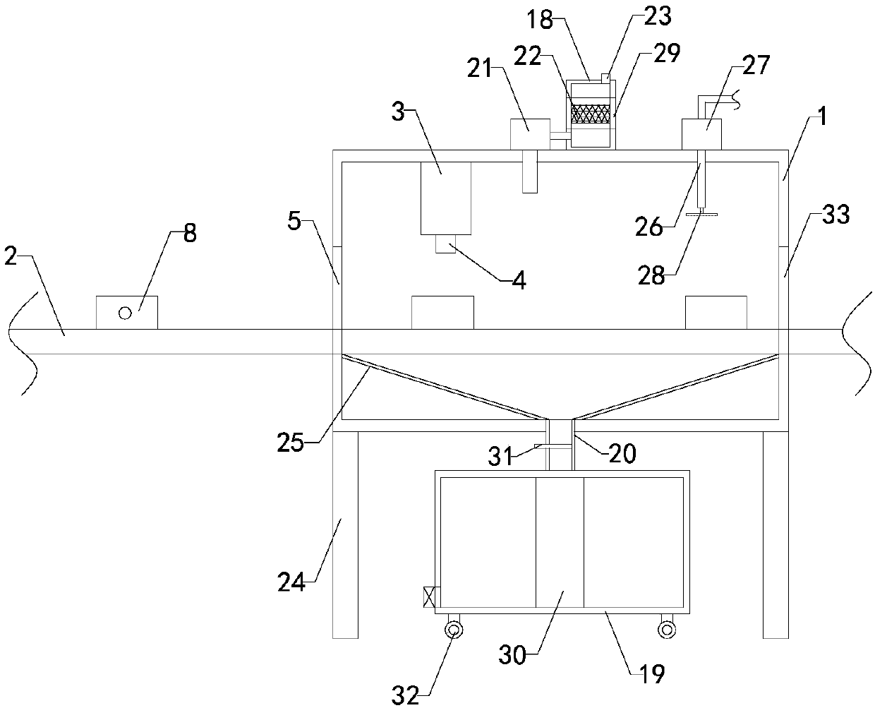 Dismounting device for power battery recovery