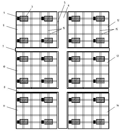 A vibrating structure for the auditorium of a movie theater