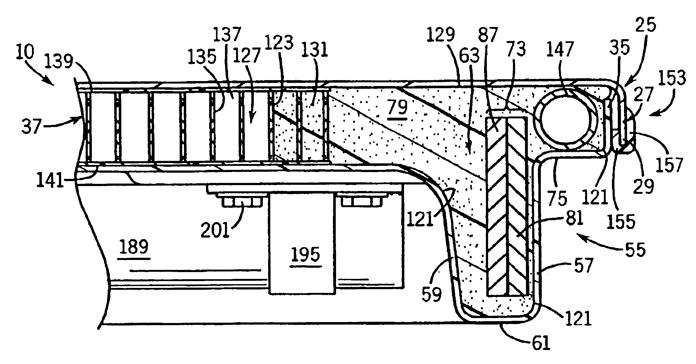 Lightweight table with unitized table top