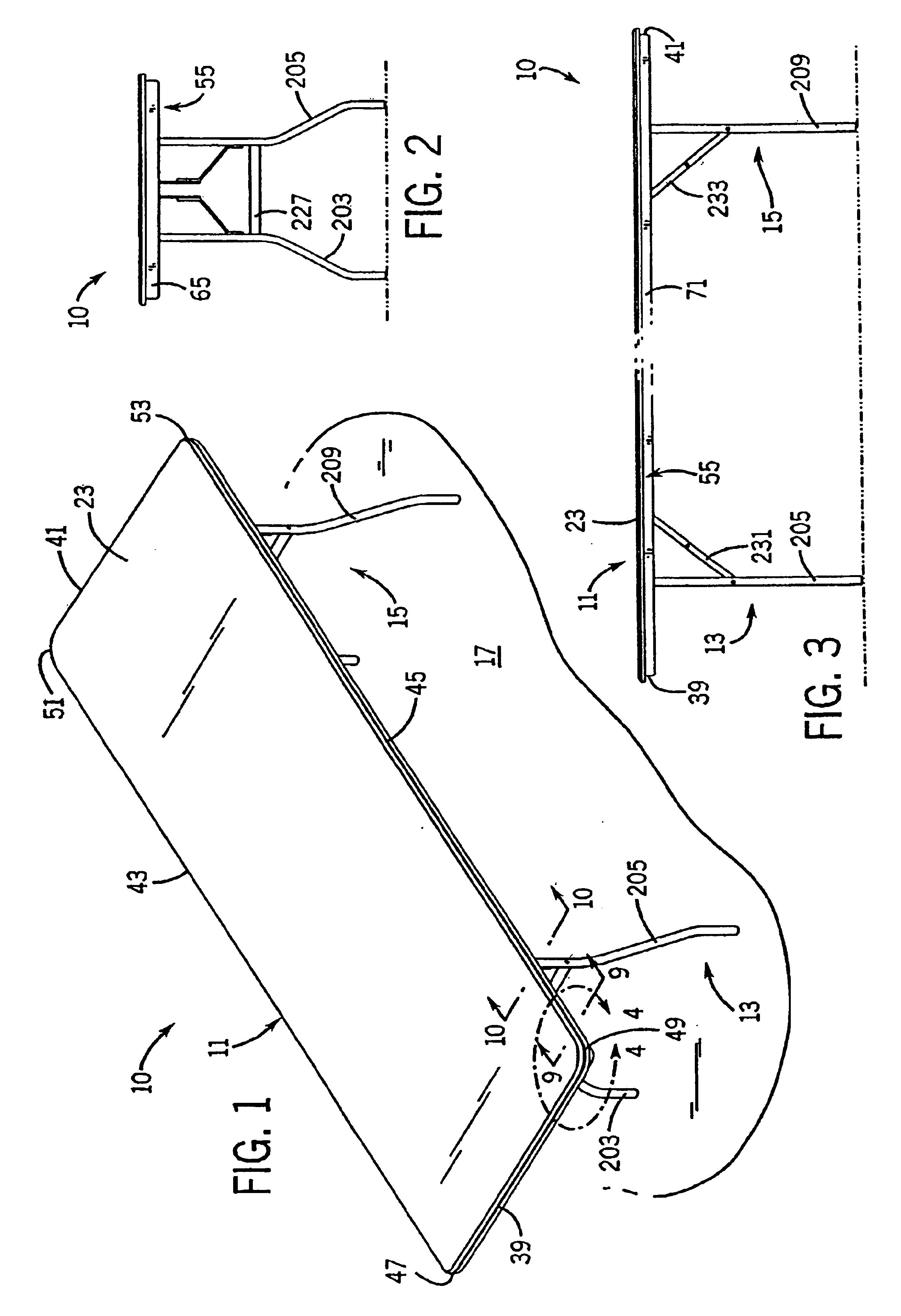 Lightweight table with unitized table top