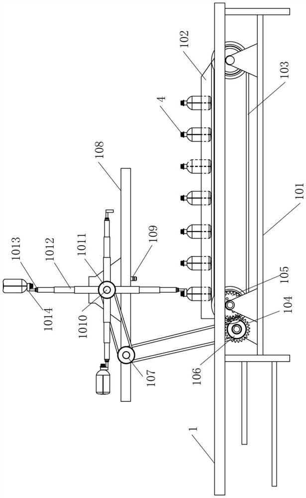 A pp plastic molding and trimming device