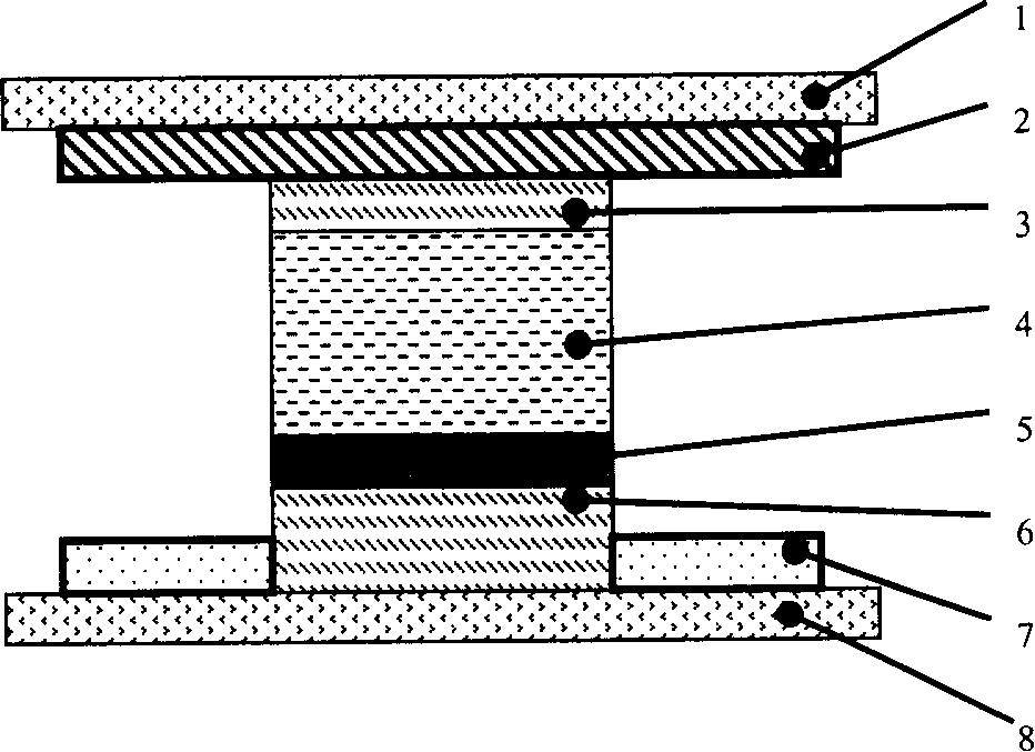 Upholder with multiple materials layers in field emission flat panel displays