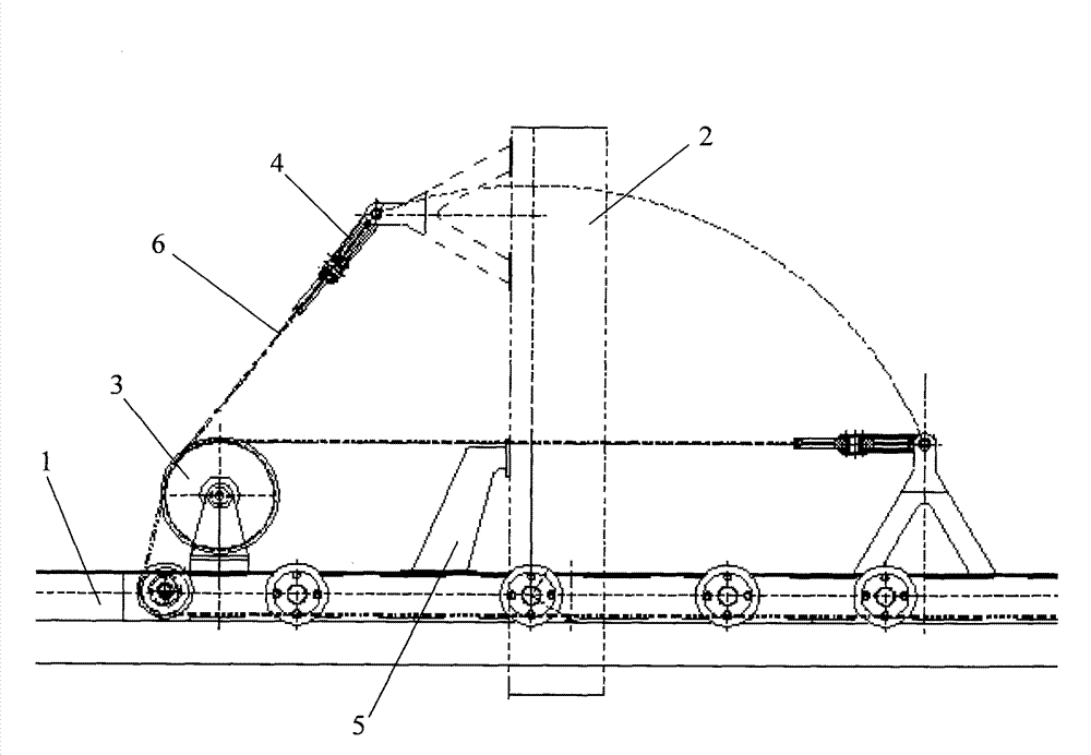 Underwater fuel conveying trolley and tipping-over device for pressurized water reactor