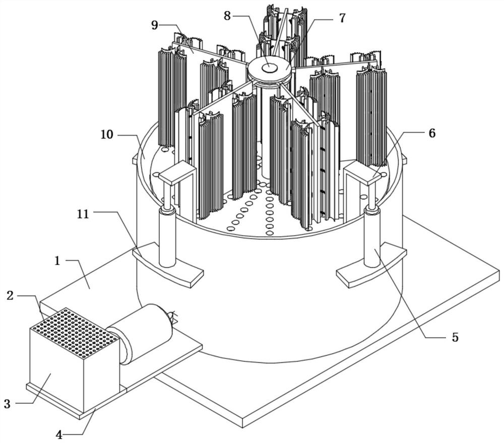 Instrument disinfection device for surgical operation and use method thereof