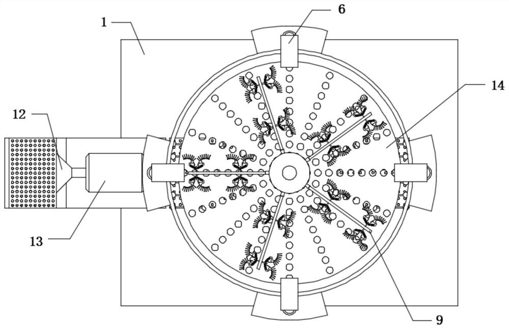 Instrument disinfection device for surgical operation and use method thereof