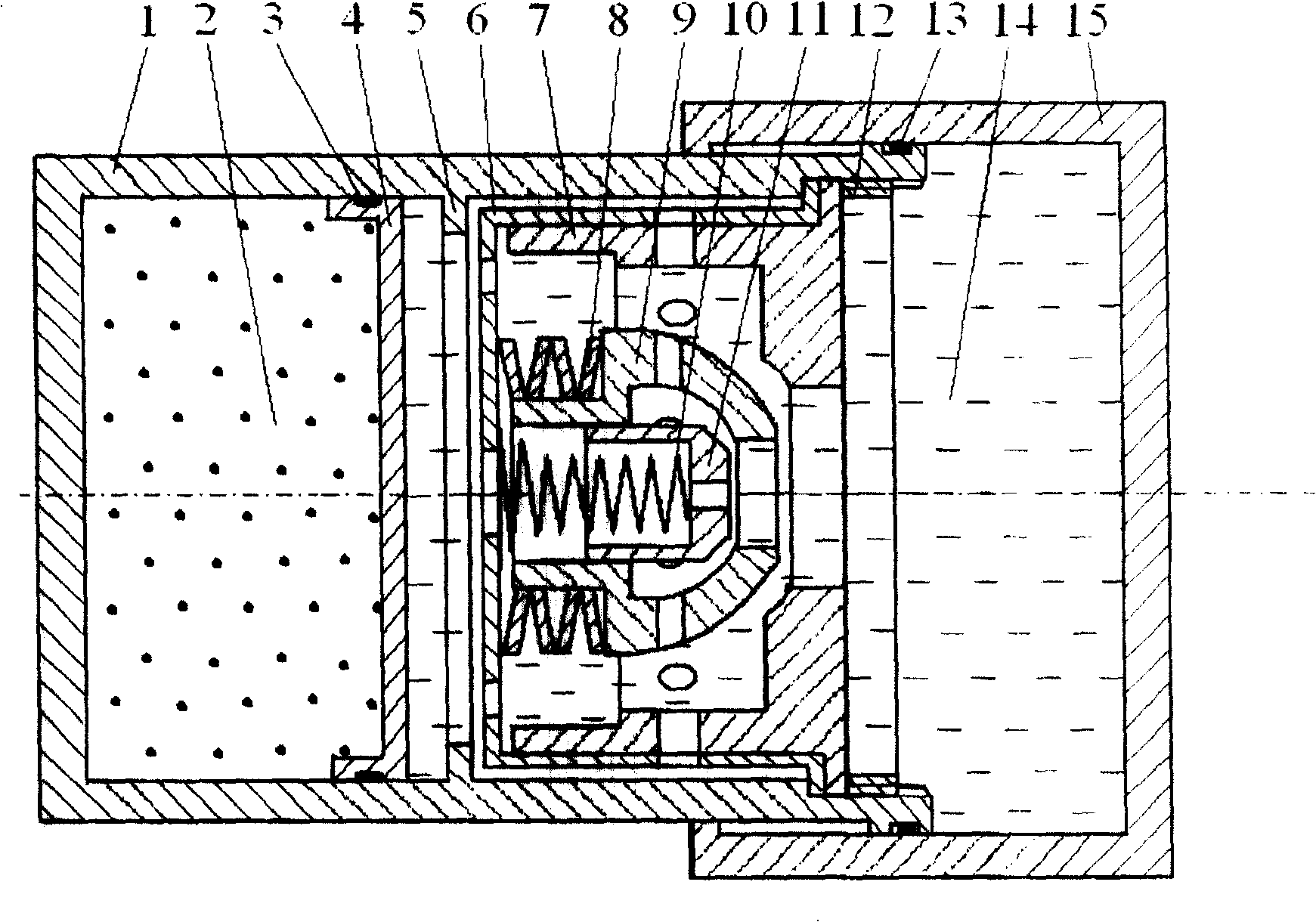 Undercarriage bumper having inner flow regulating valve