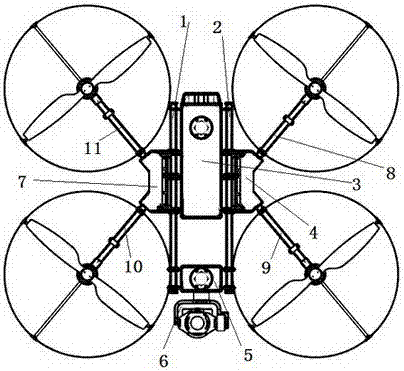 A four-axis foldable drone