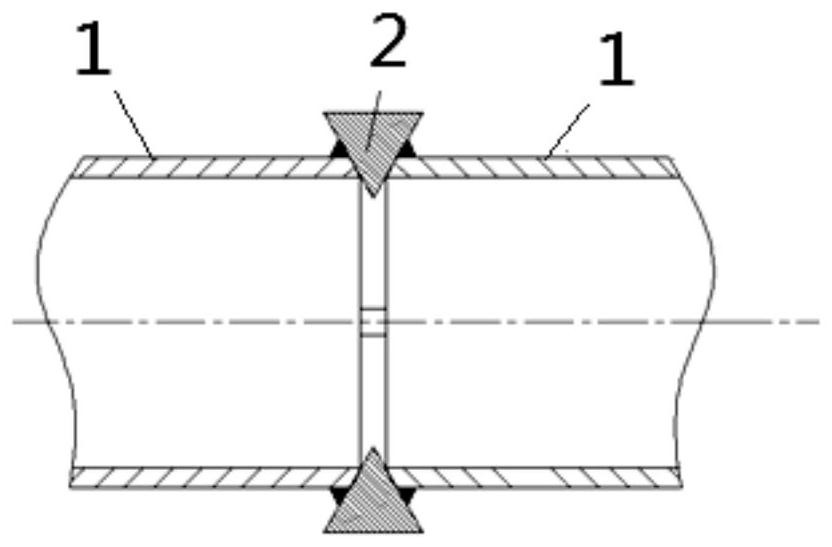 Butt welding assembly method for stainless steel tubes