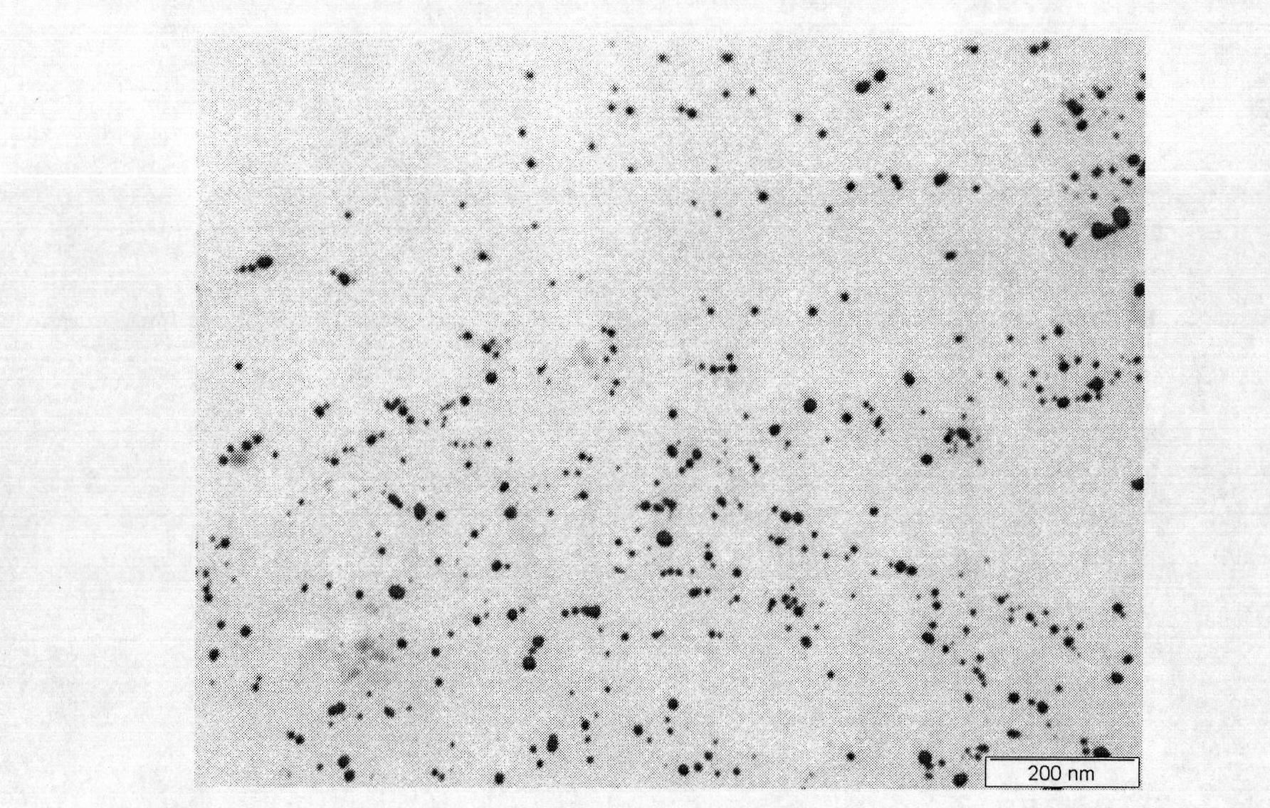 Nanometer silver collodol, preparation method and application thereof