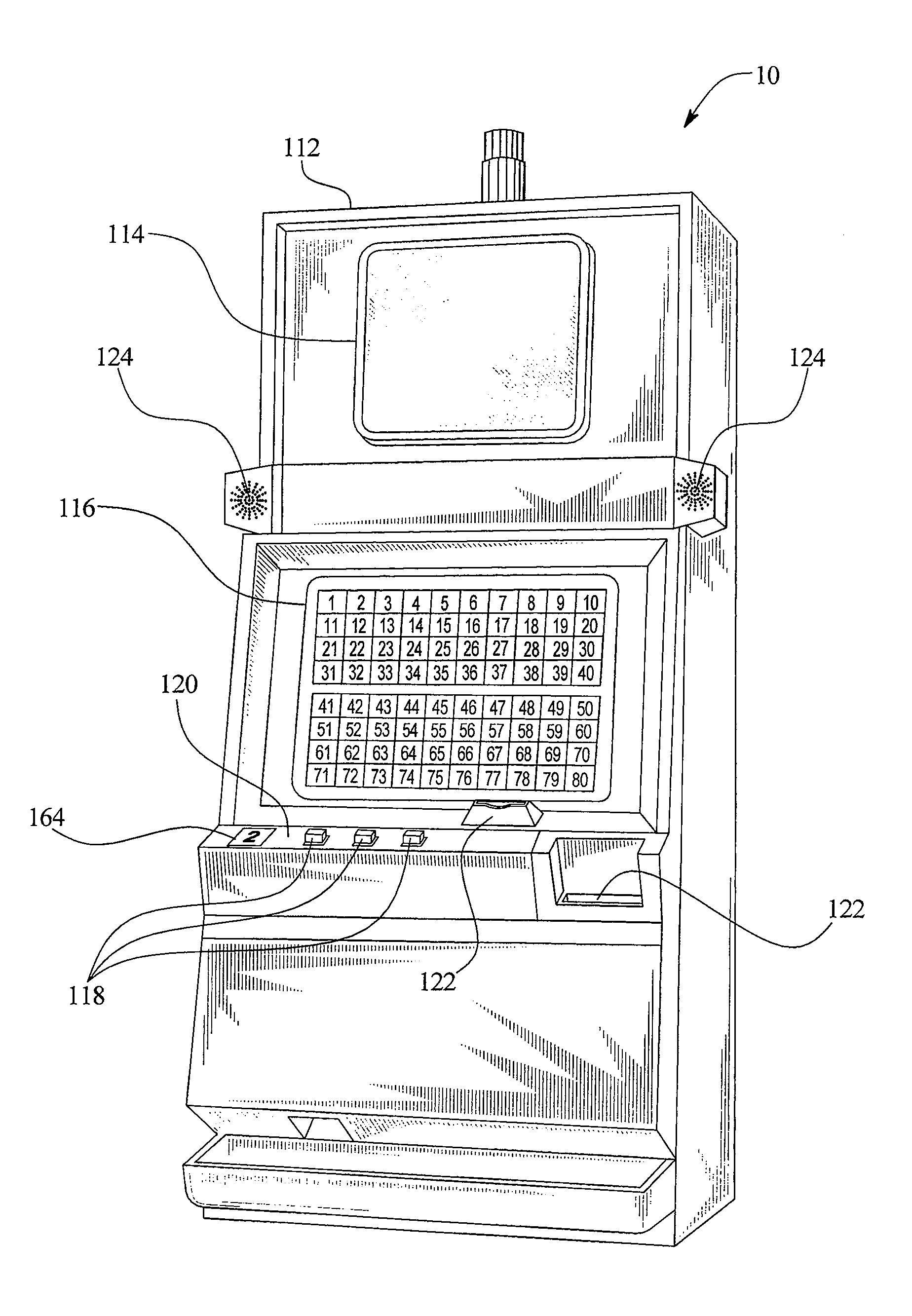 Central determination gaming system with a keno game