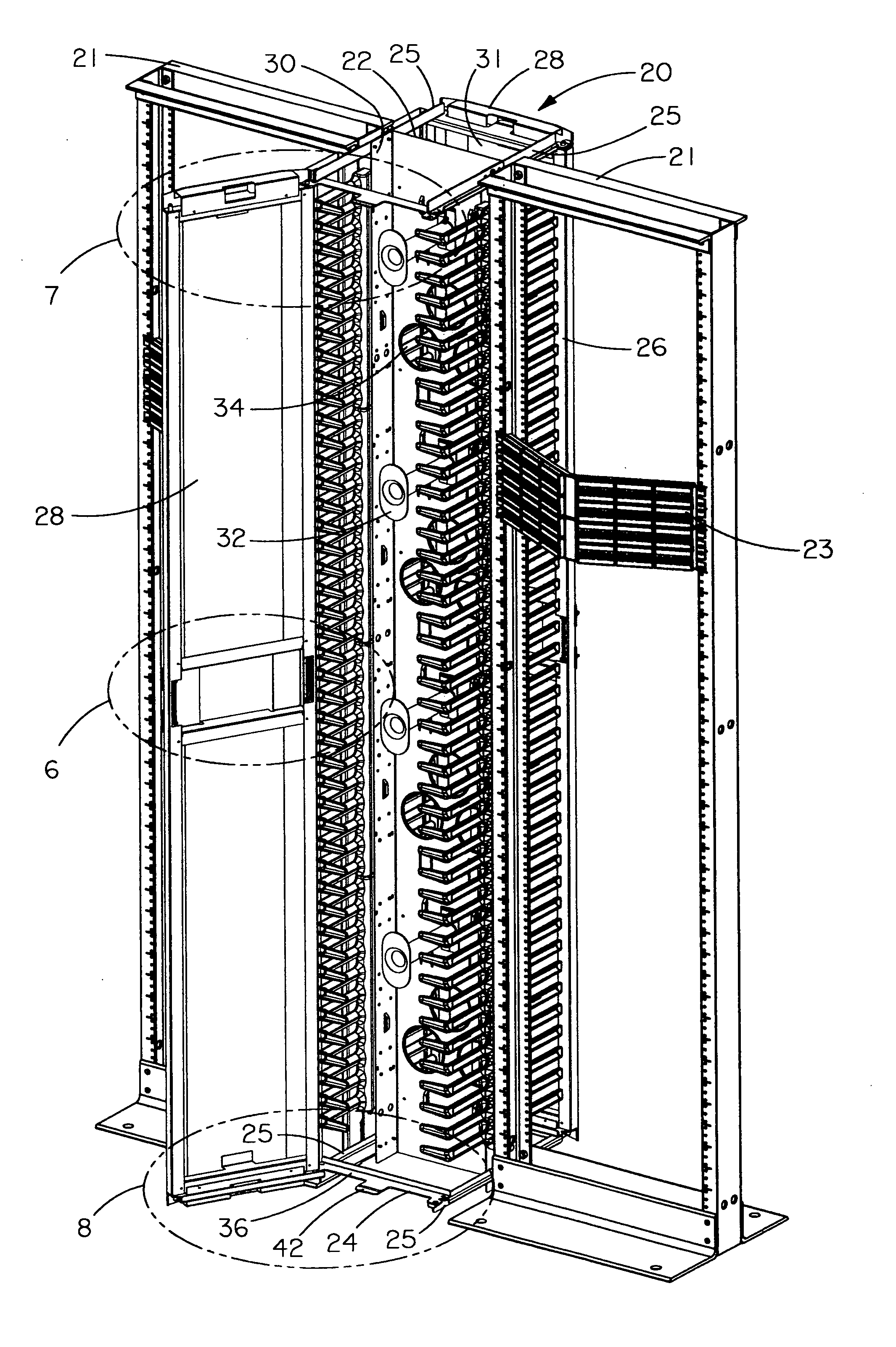 Vertical cable manager