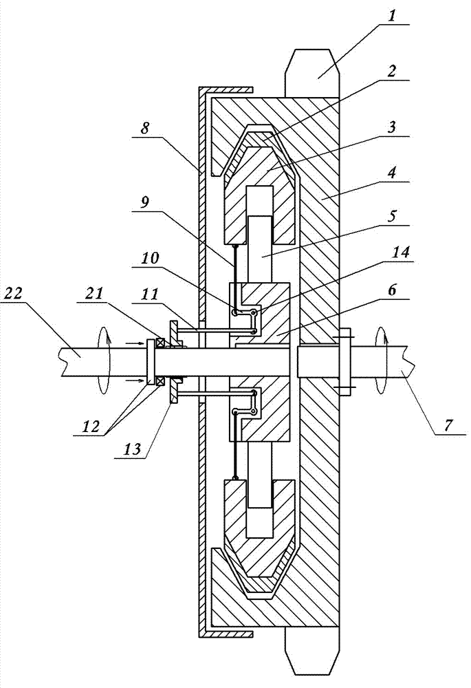 Forcible separation centrifugal clutch