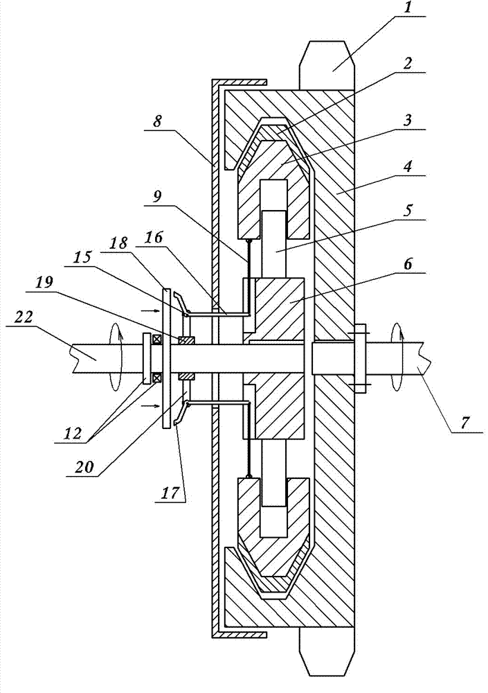 Forcible separation centrifugal clutch