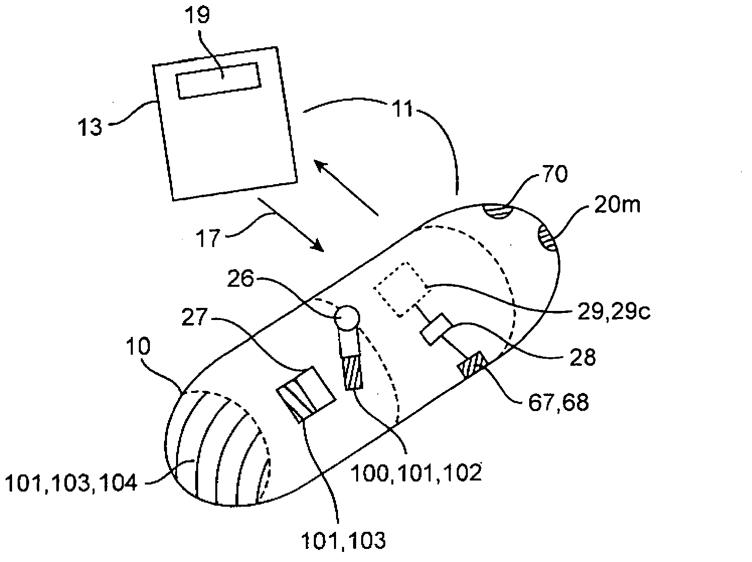 Swallowable drug delivery device and methods of drug delivery