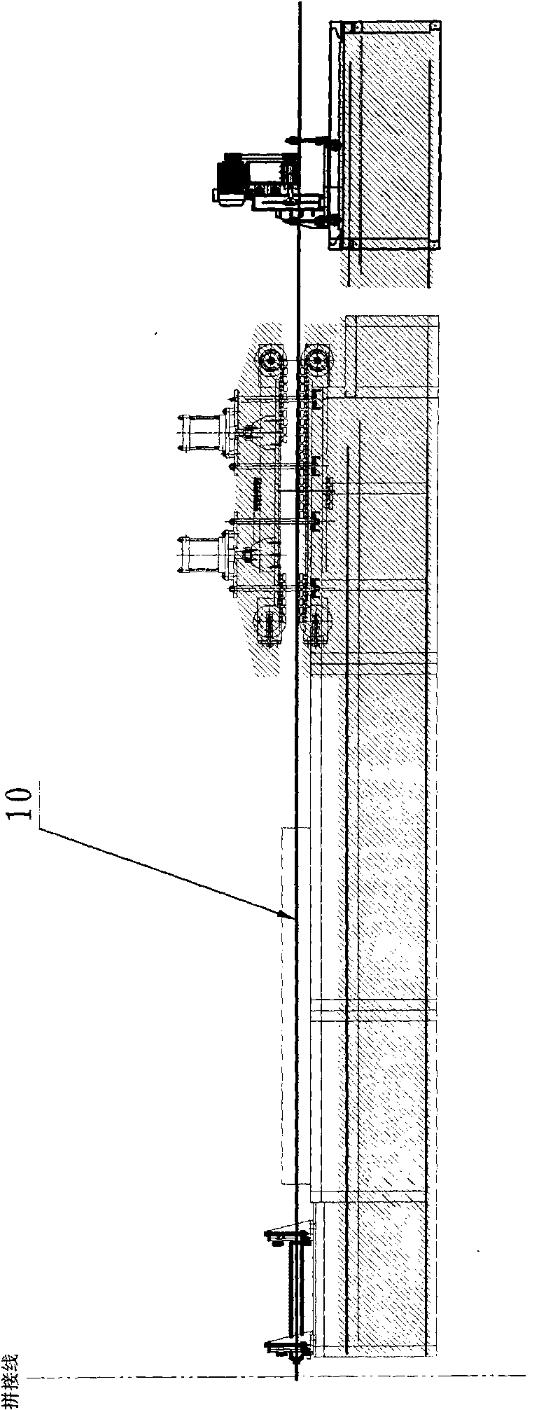 Production method of composite material by multilayer diagonal winding and production line