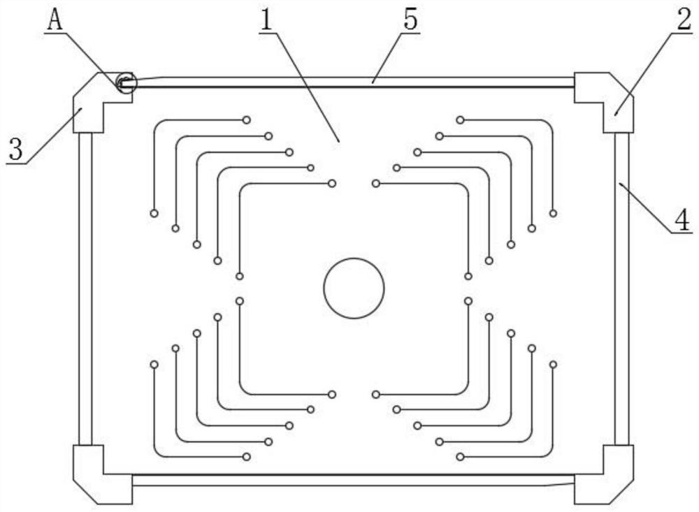 Low-impedance four-layer circuit board and manufacturing process thereof