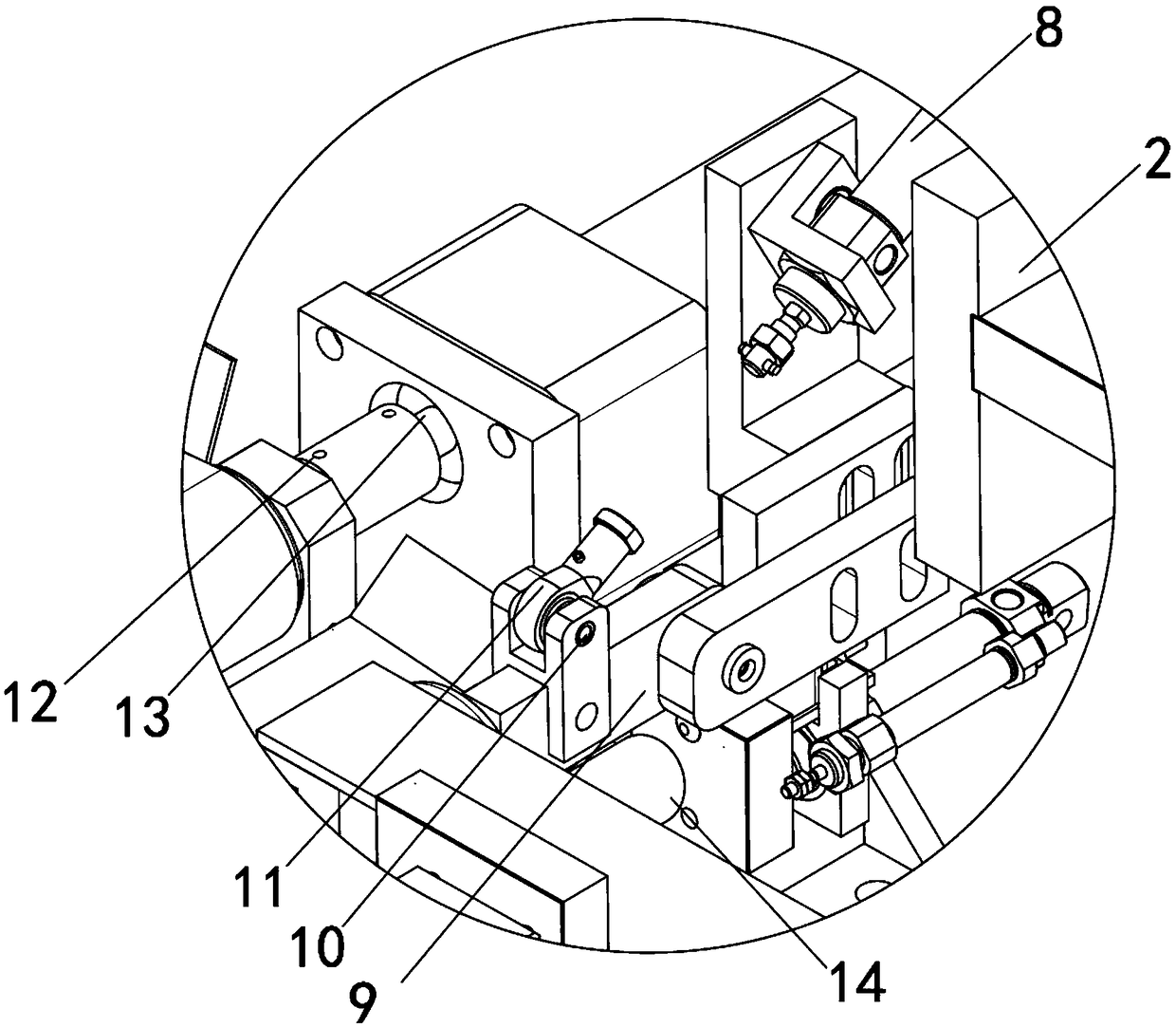 High-precision automatic milling repair device for aviation titanium alloy tube structure