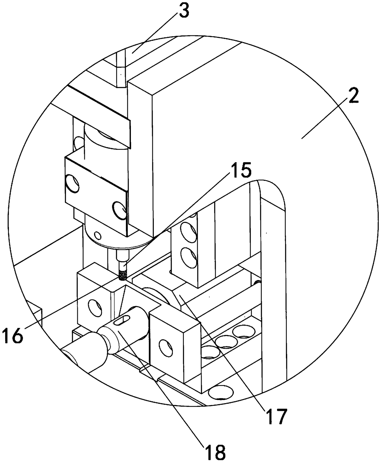 High-precision automatic milling repair device for aviation titanium alloy tube structure