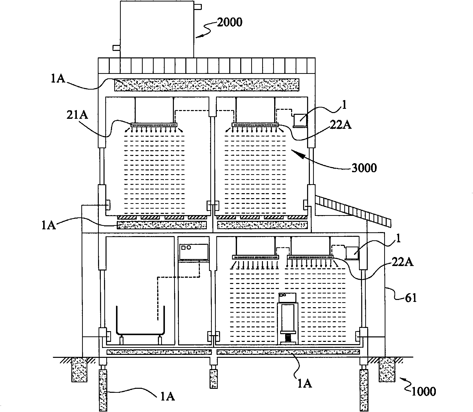 Building indoor space quality improvement system