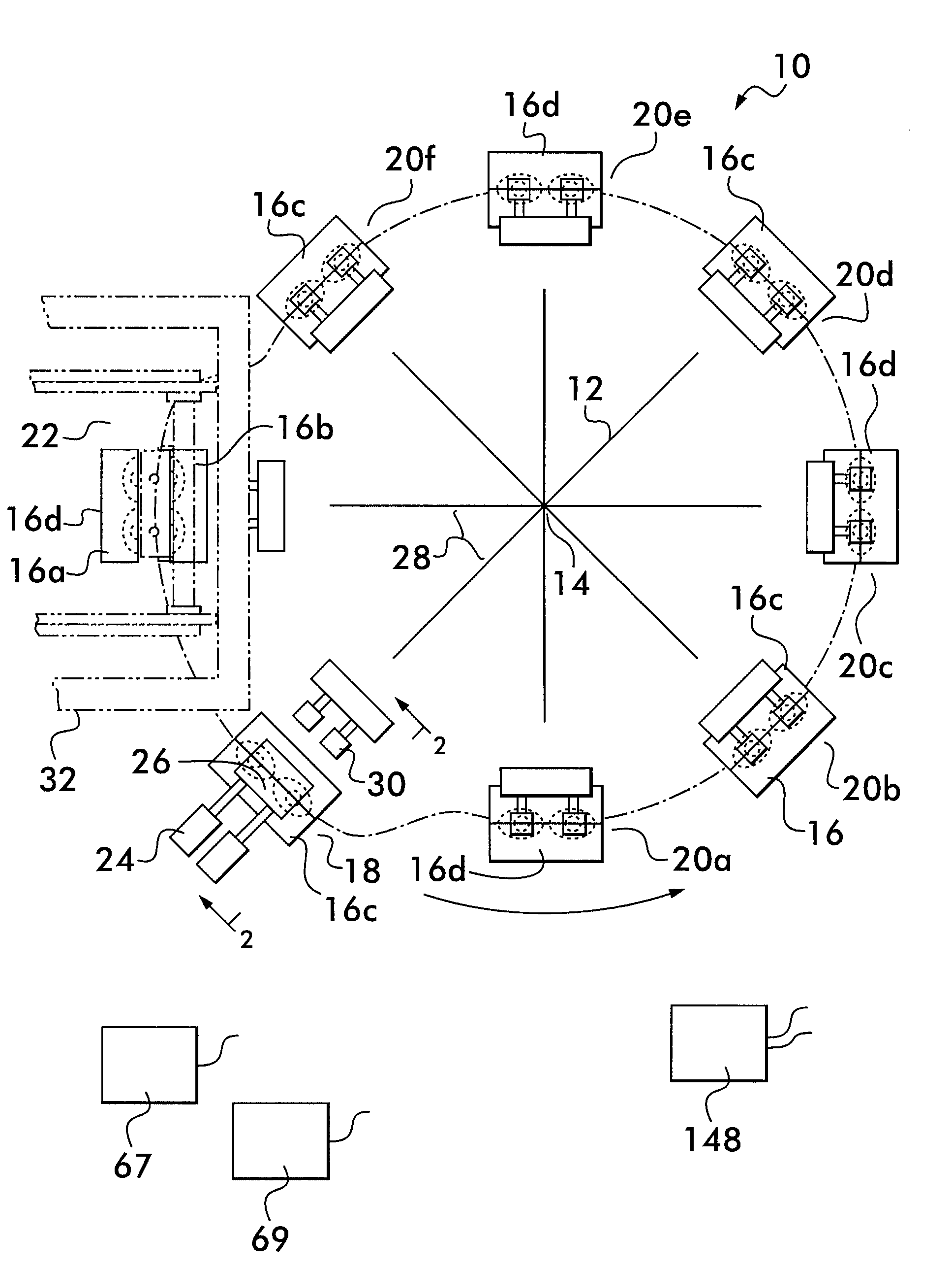 Blow molding machine and associated mechanisms