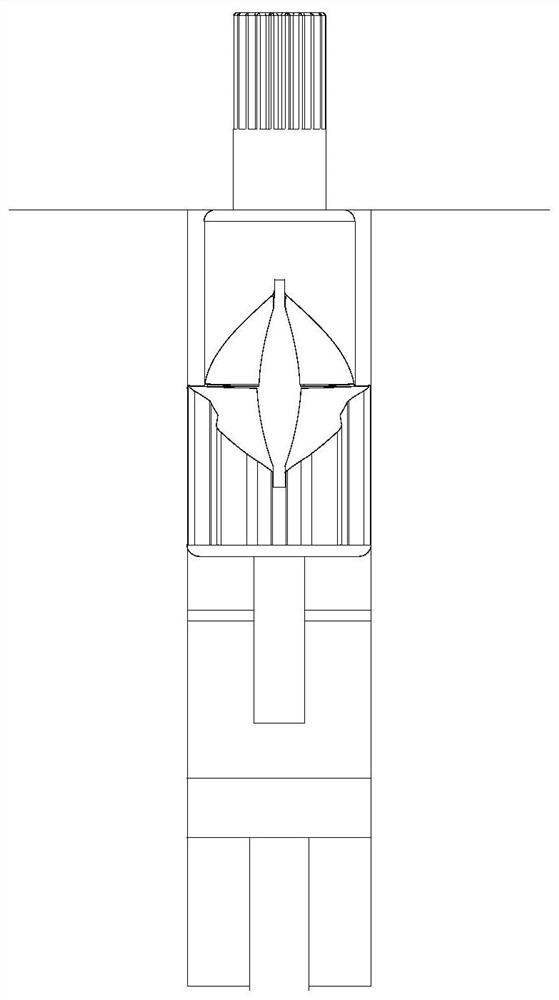 Pneumatic automatic return device