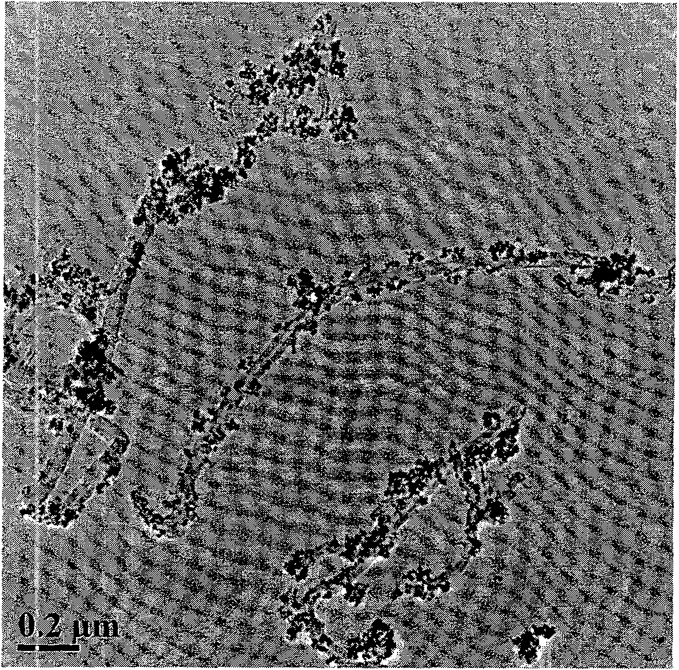 Method for preparing composite material of nano-indium stannum oxide/multi-wall carbon nano-tube