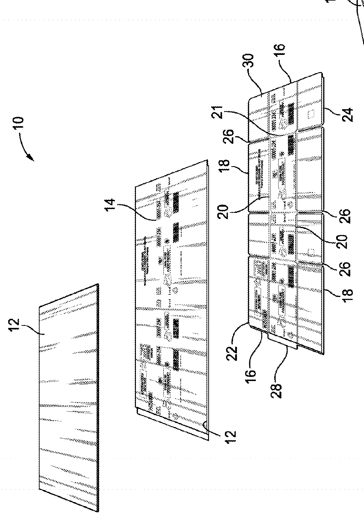 Air vent for welded portion in plastic corrugated material and process for forming welded portion