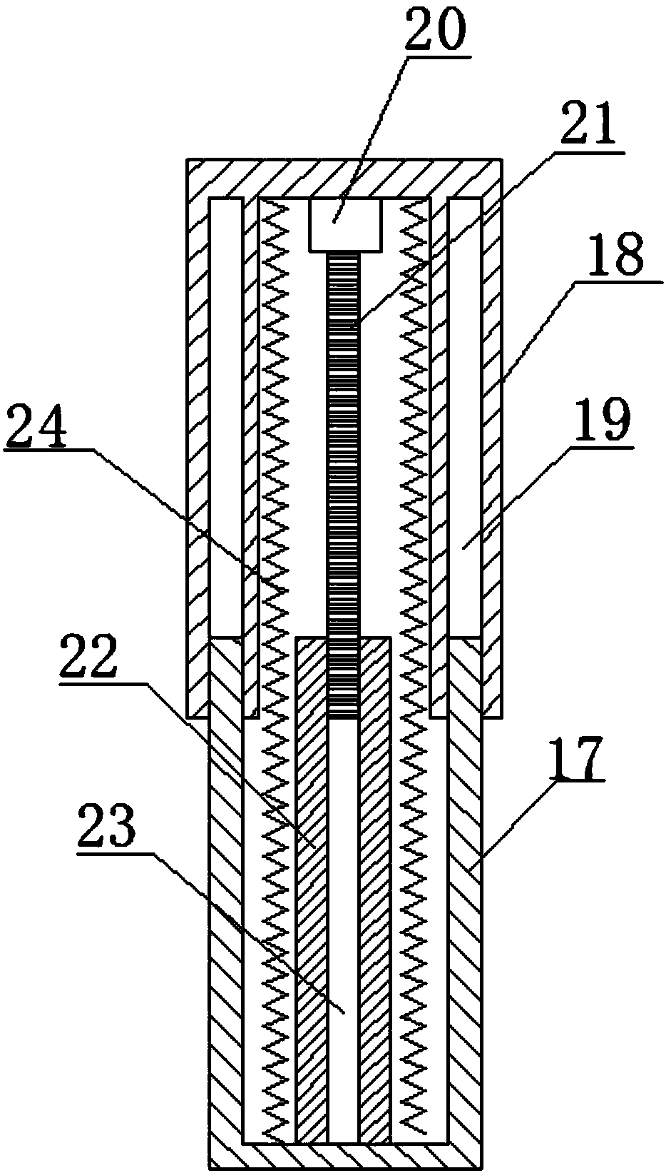 Adjustable drilling machine for mining